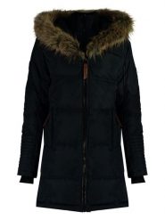 Canadian Peak Parka "Beauty" w kolorze czarnym rozmiar: S. Czarne płaszcze Canadian Peak, s, bez wzorów, z tkaniny, bez kaptura. Za 224.52 zł.
