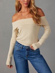 LA Angels Sweter w kolorze beżowym rozmiar: M. Brązowe swetry LA Angels, m, bez wzorów, bez ramiączek. Za 124.95 zł.