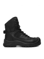 Hunter Trzewiki HUNTER-M-01S W Czarny. Czarne botki Hunter, bez wzorów, ze skóry, bez obcasa, na płaskiej podeszwie, bez zapięcia. Za 349.99 zł.