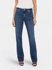 ONLY Jeansy Jaci 15296923 Niebieski Straight Fit. Niebieskie jeansy ONLY, bez wzorów, z bawełny. Za 99.99 zł.