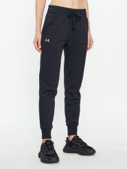 Under Armour Spodnie dresowe Ua Rival Fleece Jogger 1379438 Czarny Loose Fit. Czarne spodnie dresowe Under Armour, bez wzorów, z bawełny. Za 133.99 zł.