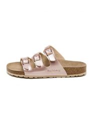 Billowy Klapki w kolorze jasnoróżowym rozmiar: 42. Różowe klapki Billowy, bez wzorów, klasyczne, z otwartym noskiem, bez obcasa, bez zapięcia. Za 121.99 zł.