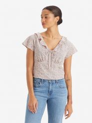 Levi's Bluzka w kolorze jasnoróżowym rozmiar: S. Różowe bluzki Levi's, s, bez wzorów, bez kołnierzyka, bez ramiączek. Za 79.21 zł.