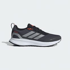 Buty biegowe adidas Runfalcon 5 Tr. Czarne buty do biegania adidas, bez wzorów, bez zapięcia, do biegania. Za 219.99 zł.
