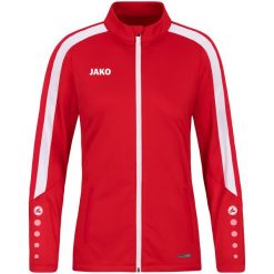 Poliestrowa bluza dresowa Jako Power. Czerwone bluzy z kapturem JAKO, xl, bez wzorów, z dresówki, z kapturem. Za 325.00 zł.