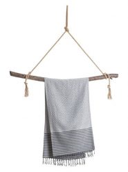 Samimi Chusta hammam "Sahara" w kolorze szarym - 180 x 100 cm rozmiar: onesize. Szare chusty Samimi, bez wzorów, z bawełny. Za 69.99 zł.