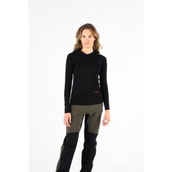 Sonatra - Koszulka z kapturem 100% wełna merino (195 g/m²). Czarne bielizna termoaktywna damska WOOLONA, bez wzorów, z wełny, bez ramiączek, trekkingowe. W wyprzedaży za 324.00 zł.