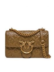 Pinko Torebka Love One Mini Dc 100074 A1YB V68Q Brązowy. Brązowe kopertówki Pinko, bez wzorów, ze skóry, wizytowe, bez dodatków. Za 1,329.00 zł.