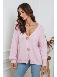 So Cachemire Kardigan "Believe" w kolorze jasnoróżowym rozmiar: XL. Różowe swetry So Cachemire, xl, bez wzorów, z kaszmiru, bez ramiączek. Za 249.76 zł.