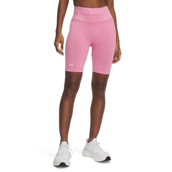Spodenki krótkie damskie Under Armour Vanish Seamless Washed Short. Czerwone szorty Under Armour, bez wzorów. Za 154.99 zł.