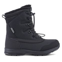 Śniegowce Icepeak. Czarne śniegowce Icepeak, bez wzorów, bez zapięcia. Za 429.99 zł.