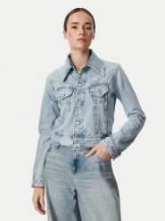 BOSS Kurtka jeansowa 50564451 Niebieski jasny Regular Fit. Niebieskie kurtki Boss, xl, bez wzorów, z bawełny, bez kaptura. Za 849.99 zł.