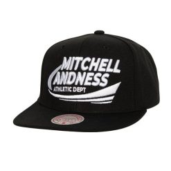 Czapka snapback Mitchell & Ness Branded Power Swipe. Czarne czapki z daszkiem Mitchell & Ness, bez wzorów. Za 198.50 zł.