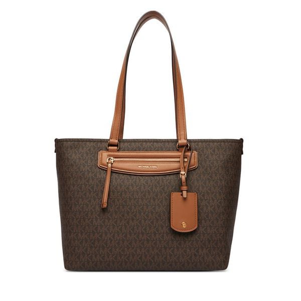 Torebka MICHAEL Michael Kors. Brązowe shopper bag MICHAEL Michael Kors, bez wzorów, bez dodatków. Za 928.99 zł.
