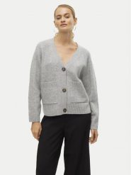Vero Moda Kardigan Boom 10320457 Szary Loose Fit. Szare swetry Vero Moda, m, bez wzorów, z syntetyku, bez ramiączek. Za 139.99 zł.