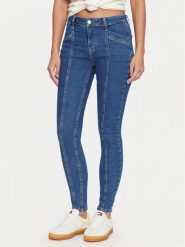 Tommy Jeans Jeansy Nora DW0DW19667 Niebieski Skinny Fit. Niebieskie jeansy Tommy Jeans, bez wzorów, z bawełny. Za 299.99 zł.