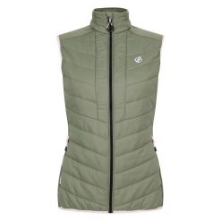 Damska kurtka bez rękawów Dare 2B Liven. Zielone kurtki Dare 2b, bez wzorów, z materiału, eleganckie, bez kaptura. Za 139.70 zł.