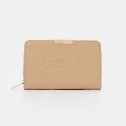 Portfel w monogram - Beżowy. Brązowe portfele Mohito, bez wzorów. Za 69.99 zł.