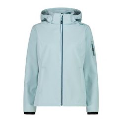 Kurtka damska turystyczna CMP 39A5006. Niebieskie kurtki przejściowe sportowe CMP, l, bez wzorów, z softshellu, bez kaptura, trekkingowe. Za 340.00 zł.