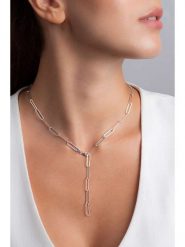 Heliophilia Srebrny naszyjnik - dł. 56 cm rozmiar: onesize. Szare naszyjniki Heliophilia, z materiału, srebrne. Za 104.99 zł.