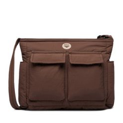 Torebka Roxy. Brązowe listonoszki Roxy, bez wzorów, bez dodatków. Za 69.99 zł.