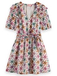 Scotch & Soda Sukienka w kolorze biało-zielono-różowym rozmiar: 38. Białe sukienki Scotch & Soda, bez wzorów, bez kołnierzyka, bez ramiączek, mini. Za 203.93 zł.