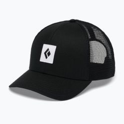 Czapka z daszkiem Black Diamond Trucker. Czarne czapki z daszkiem Black Diamond, bez wzorów, sportowe. Za 130.46 zł.