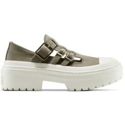Sandały Converse Chuck Taylor As Lugged Heel Mj. Zielone sandały Converse, bez wzorów, z materiału, bez obcasa, bez zapięcia. Za 490.00 zł.