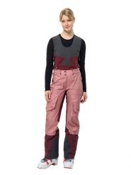 Jack Wolfskin Spodnie narciarskie "Alpsitze Air" w kolorze jasnoróżowo-bordowym rozmiar: L. Czerwone spodnie dresowe Jack Wolfskin, bez wzorów. Za 1,098.17 zł.
