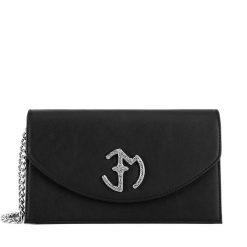 Torebka Eva Minge. Czarne listonoszki Eva Minge, bez wzorów, bez dodatków. Za 299.99 zł.