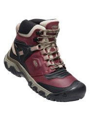 Keen Skórzane buty turystyczne "Ridge Flex" w kolorze czerwono-czarnym rozmiar: 38,5. Czarne buty trekkingowe Keen, bez wzorów, z materiału, bez zapięcia, outdoorowe. Za 170.47 zł.