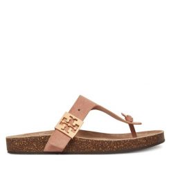 Japonki Tory Burch. Brązowe japonki Tory Burch, bez wzorów. Za 1,219.00 zł.