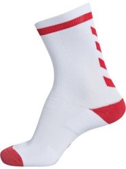 Skarpety sportowe dla dorosłych Hummel Elite Indoor Sock Low. Czerwone skarpetki Hummel, bez wzorów, z bawełny. Za 19.99 zł.