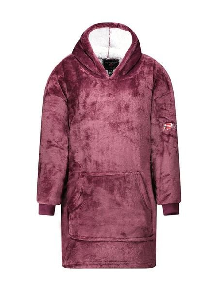 Geographical Norway Bluza polarowa "Uddy" w kolorze bordowym rozmiar: S. Czerwone bluzy z kapturem Geographical Norway, s, bez wzorów, z polaru, bez kaptura. Za 104.89 zł.