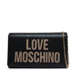 Torebka LOVE MOSCHINO. Czarne kopertówki Love Moschino, bez wzorów, wizytowe, bez dodatków. Za 679.99 zł.