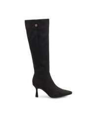 Nine West Kozaki MAIDA ZL23003-2CC Czarny. Czarne kozaki Nine West, bez wzorów, z materiału, bez obcasa, na szpilce, bez zapięcia. Za 329.99 zł.