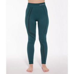 Spodnie damskie z wełną merino Brubeck THERMO WOOL by Pustelnik. Zielone bielizna termoaktywna damska Brubeck, bez wzorów, z wełny, narciarskie. Za 183.49 zł.
