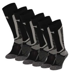 Skarpety snowboardowe Xtreme, 6 par, Multi Czarny. Czarne skarpetki XTREME SOCKSWEAR, bez wzorów. Za 499.99 zł.