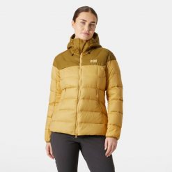 Damska kurtka z kapturem Helly Hansen Verglas Glacier. Żółte kurtki Helly Hansen, bez wzorów, z puchu, z kapturem. Za 1,382.50 zł.