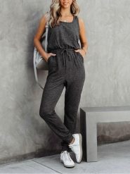 Milan Kiss Kombinezon w kolorze antracytowym rozmiar: XL. Czarne kombinezony Milan Kiss, xl, bez wzorów, bez kołnierzyka, bez ramiączek. Za 152.99 zł.