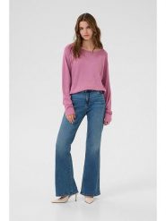 CULTURE Sweter w kolorze jasnoróżowym rozmiar: S. Różowe swetry Culture, s, bez wzorów, bez ramiączek. Za 78.99 zł.