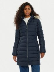 Tommy Jeans Kurtka puchowa Essential DW0DW18864 Granatowy Slim Fit. Niebieskie kurtki Tommy Jeans, xxs, bez wzorów, z jeansu, bez kaptura. Za 1,039.00 zł.