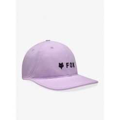 Czapka z daszkiem damska Fox Absolute Tech Snapback Hat. Fioletowe czapki z daszkiem FOX, bez wzorów, sportowe. Za 114.99 zł.
