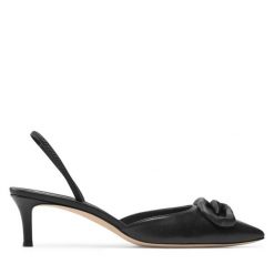 Sandały GIUSEPPE ZANOTTI. Czarne sandały GIUSEPPE ZANOTTI, bez wzorów, bez obcasa, na szpilce, bez zapięcia. Za 2,099.00 zł.