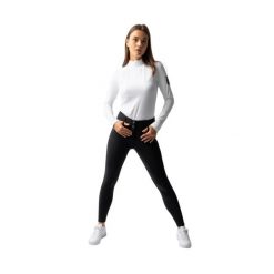 Termoaktywne legginsy jeździeckie z pełnym siedziskiem dla kobiet Horze Tiffany. Czarne legginsy HORZE, bez wzorów, z materiału, eleganckie. Za 469.50 zł.