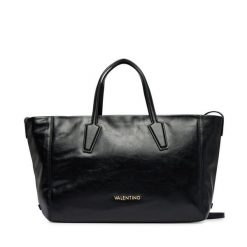 Torebka Valentino. Czarne shopper bag Valentino, bez wzorów, bez dodatków. Za 679.99 zł.
