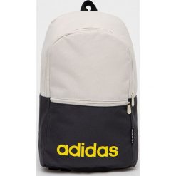 Adidas plecak kolor beżowy duży z nadrukiem. Brązowe plecaki adidas, bez wzorów, z materiału, do ręki, z nadrukiem, bez dodatków. Za 99.99 zł.