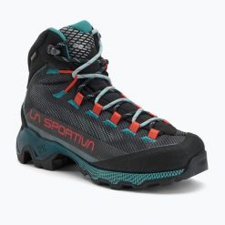 Buty trekkingowe damskie La Sportiva Aequilibrium Hike GTX SW24. Szare buty trekkingowe La Sportiva, bez wzorów, bez zapięcia. Za 1,149.00 zł.
