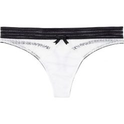 Stringi bonprix ecru-czarny. Majtki sportowe marki bonprix. Za 29.99 zł.