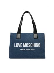 LOVE MOSCHINO Torebka JC4056PP1OLG170A Niebieski. Niebieskie torebki klasyczne Love Moschino, bez wzorów, z materiału, bez dodatków. Za 879.99 zł.